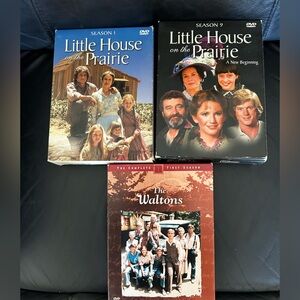 Lot of 3 DVD Set Little House Season 2 and 9, The Waltons Season 1